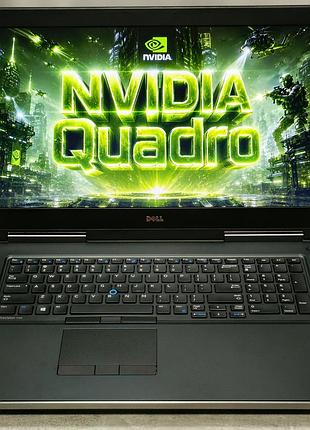 Ноутбук dell precision 7720 ips 17.3 i7 ram 16gb drr4 ssd+hdd 128+1tb відеокарта nvidia quadro p3000 6gb для роботи та розваг