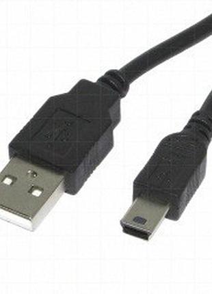 Кабель usb2.0 am/mini-usb 1м чорний