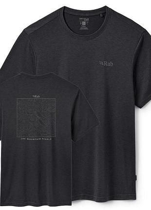 Футболка rab crimp elevation tee qbl-68 beluga