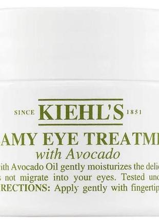 Крем для зони навколо очей kiehl's creamy eye treatment with avocado 14 ml
