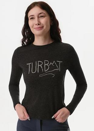 Футболка жіноча turbat magic logo ls caviar