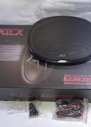 Колонки динамики овальные автомобильные 200w 4 полосы xs-694 kicx