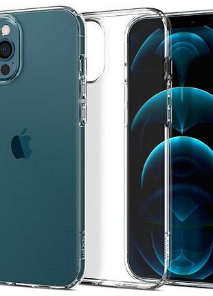 Чохол spigen для iphone 12 pro max liquid crystal, crystal clear (acs01613) 4865696