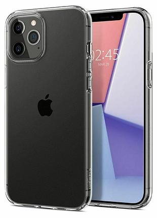 Чохол spigen для iphone 12 pro max liquid crystal, crystal clear (acs01613) 4865696 2