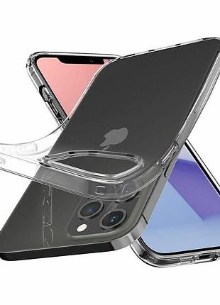 Чохол spigen для iphone 12 pro max liquid crystal, crystal clear (acs01613) 4865696 5