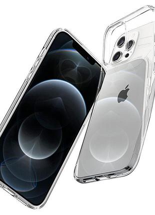 Чохол spigen для iphone 12 pro max liquid crystal, crystal clear (acs01613) 4865696 6