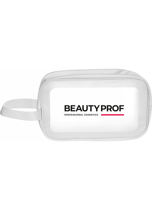 Косметичка дорожная водонепроницаемая белая beauty prof