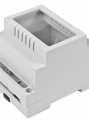 Корпус на din-рейку z100jfp ps світло-сірий з прозорим вікном
