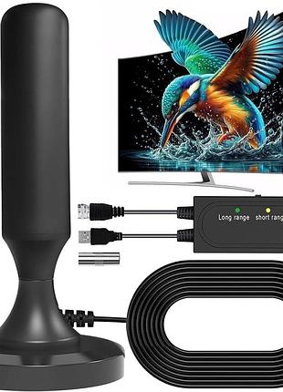 Телевизионная антенна 4k 1080p digital hdtv antenna комнатная телевизионная цифровая антенна с магнитным основанием