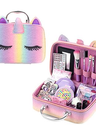Набор детской косметики fantasy beauty 25 предмета в чемодане с єдинорогом 4