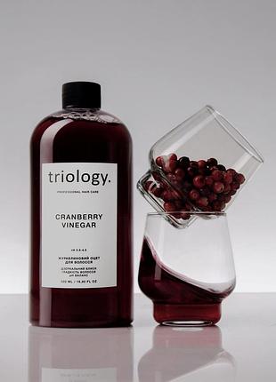 Клюкваовый уксус для волос triology, 500 мл