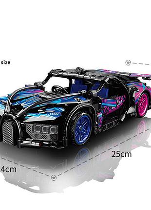 Конструктор lele brother bugatti chiron cyberpunk, 473 деталей сумісний із lego-лого