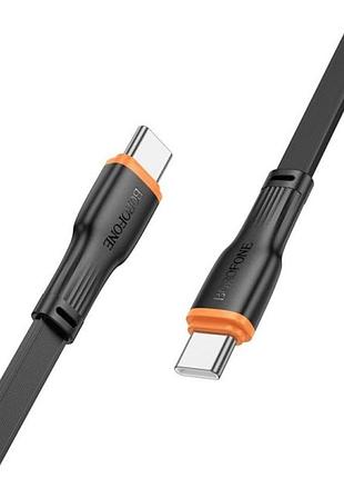 Кабель borofone bx118 esplendido 60w charging data cable c to c black