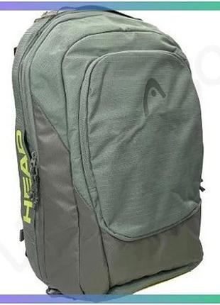 Рюкзак head pro 30l для тенісу зелений унісекс з сучасним дизайном для ракетки та спорядження sku_260323