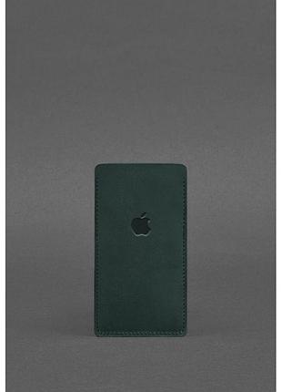 Кожаный чехол для iphone 13 зеленый crazy horse 4422568