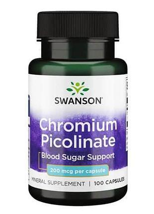 Swanson chromium picolinate 200 mcg 100 капсул