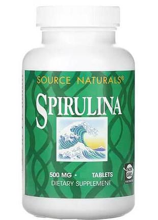 Source naturals spirulina 500 mg 100 tablets