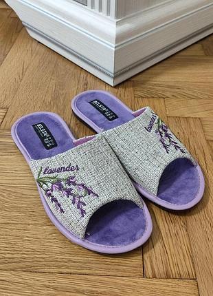 Тапочки белста жіночі відкриті lavender лавандові