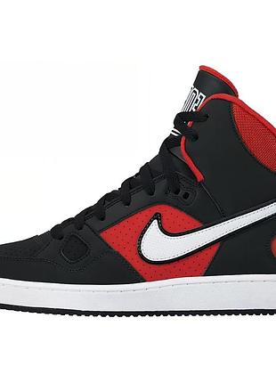 Кроссовки высокие nike son of force mid bred кожа р.42 ст27см ориг