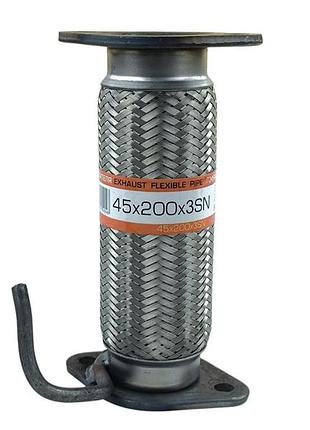 Гофра глушителя 45x200-3sn (3-х слойная) с фланцами lanos 1,4 euroex