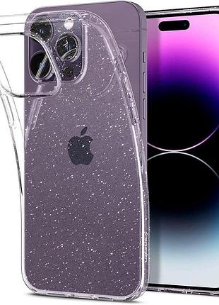 Чохол spigen для iphone 14 pro - liquid crystal glitter, crystal quartz (acs04954) 4773423