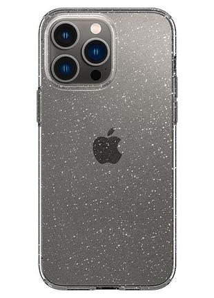 Чохол spigen для iphone 14 pro - liquid crystal glitter, crystal quartz (acs04954) 4773423 2