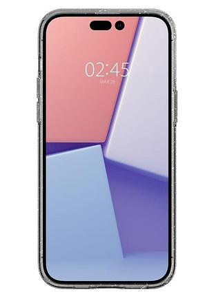 Чохол spigen для iphone 14 pro - liquid crystal glitter, crystal quartz (acs04954) 4773423 6