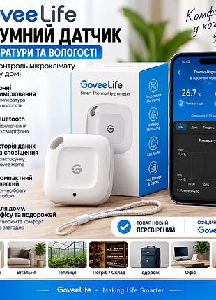 Goveelife h5074 smart thermo-hygrometer – умный термометр-гигрометр bluetooth, датчик температуры и влажности