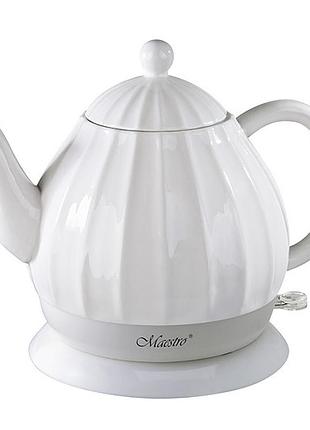 Електричний чайник з кераміки на 1,2 л maestro mr-070 1430387