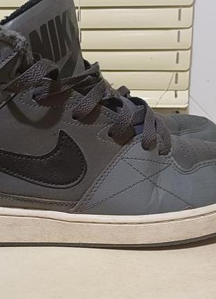 Зимние кроссовки теплые мех nike priority mid кожа р42 ст26,5см ориг
