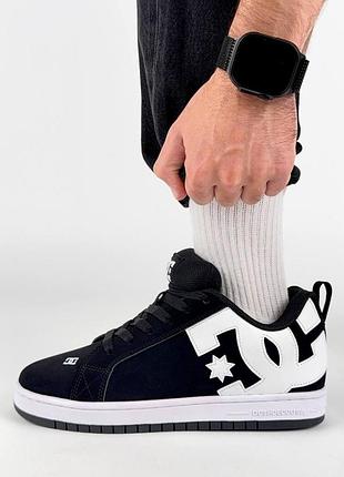 Dc shoes court graffik m black white 4