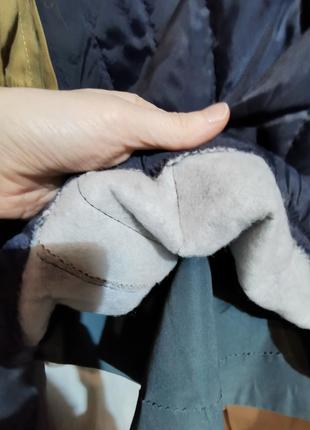 Пальто вінтажне плащ утеплені на синтепоні демісезонна зимовий міді7 фото