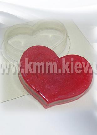 Пластиковая форма сердце мини