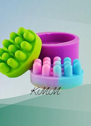 Силиконовая форма люкс массажное мыло 3d