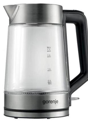 Електрочайник gorenje k-17-ged 1.7 л чорний 4606602