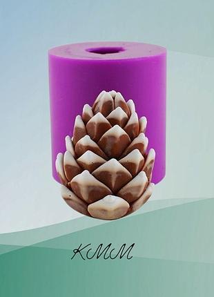 Силиконовая форма люкс шишка соснова 02 3d