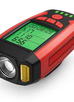 Фара с акумулятором для велосипеда as0808-xpg+2led(yellow)+2cob(red), фара с держателем для велосипеда kd-57