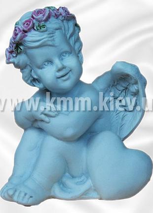 Силиконовая форма люкс ангел с сердцем 3d