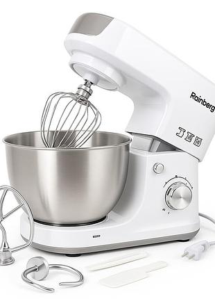 Миксер планетарный для кремов rainberg rb-8082 3200вт 5л, миксер для взбивания яиц и крема ct-18