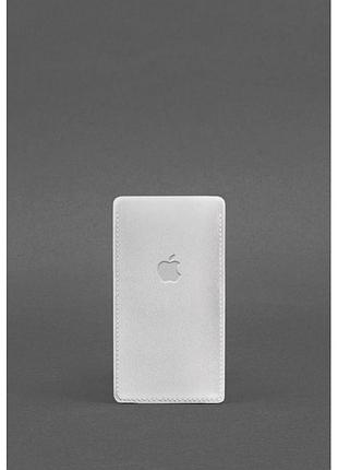 Шкіряний чохол для iphone 13 білий 4422571