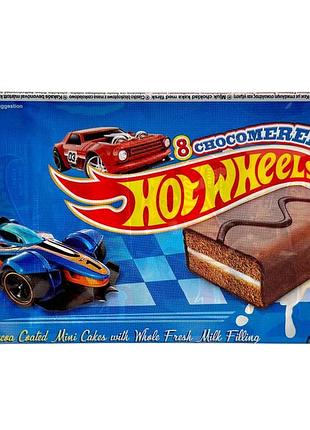 Мини-тесточка freddi hot wheels chocomerenda в какао-глазуре с молочной начинкой, 240 г