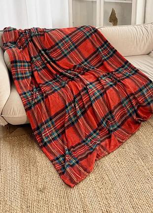Плед флісовий love you класична клітина 9115 150х200 см 5156575
