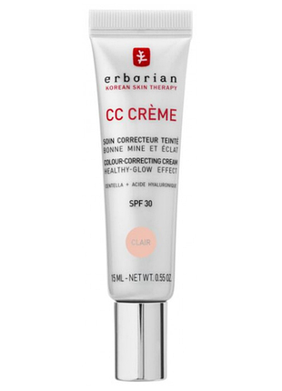 Сс крем erborian clair контроль кольору colour-correcting cream healthy-glow effect 15 мл