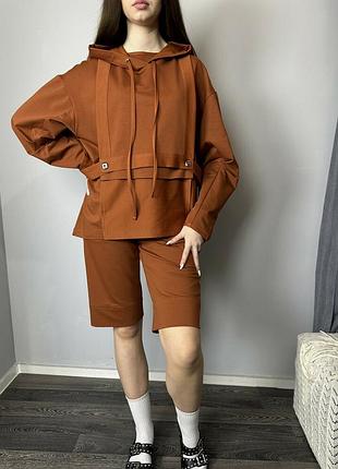 Женские спортивные шорты-бермуды human modna kazka mksh2439-2