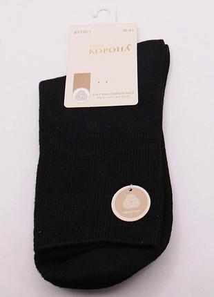 Носки кашемировые 36-41 черные корона 7301