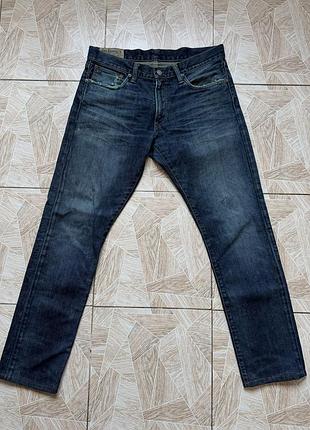 Джинсовые штаны polo ralph lauren vintage patch denim jeans w32 l32 blue straight usa classic rl