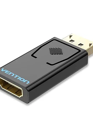 Адаптер vention dp male to hdmi female adapter black (hbkb0)