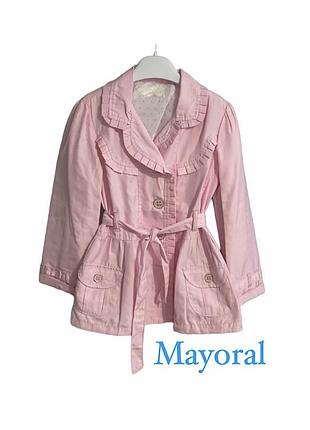 Новий з бірками плащ дівчинки mayoral (3470,рожевий) на 110,116,122,128 зріст