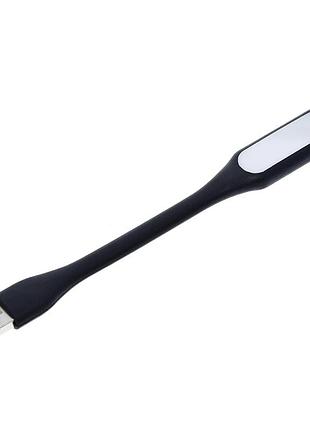 Usb led лампа гибкая для ноутбука и клавиатуры 5v черная (1999/1)