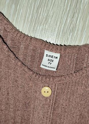 Теплое платье shein на 7-8 лет